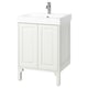 Option: TÄNNFORSEN / ORRSJÖN Bathroom vanity with sink & faucet, white, 25x21 3/4x34 5/8 "