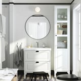 TÄNNFORSEN / ORRSJÖN Bathroom vanity with sink & faucet, white, 31x21 3/4x34 5/8 "