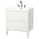TÄNNFORSEN / ORRSJÖN Bathroom vanity with sink & faucet, white, 31x21 3/4x34 5/8 "