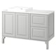 TÄNNFORSEN / ORRSJÖN Wash-stand/wash-basin, light gray/white marble effect, 49x21 1/2x35 3/8 "