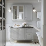TÄNNFORSEN Wall cabinet with door, light gray, 18x6x37 "