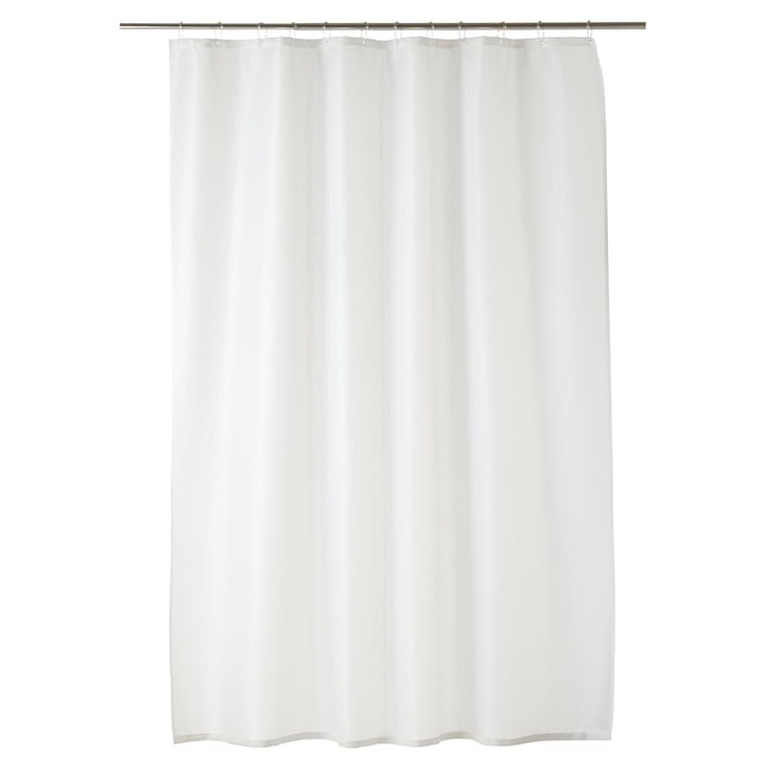 TÄRNAÅN Shower curtain, white/white, 71x71" IKEA
