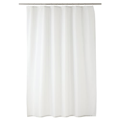 TÄRNAÅN Shower curtain, white/white, 71x71" IKEA