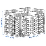 TÄTING Basket, banana leaves/natural, 13 ¾x9 ¾x9 ¾ "