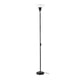 TÅGARP floor uplighter with light bulb, black/white - IKEA US