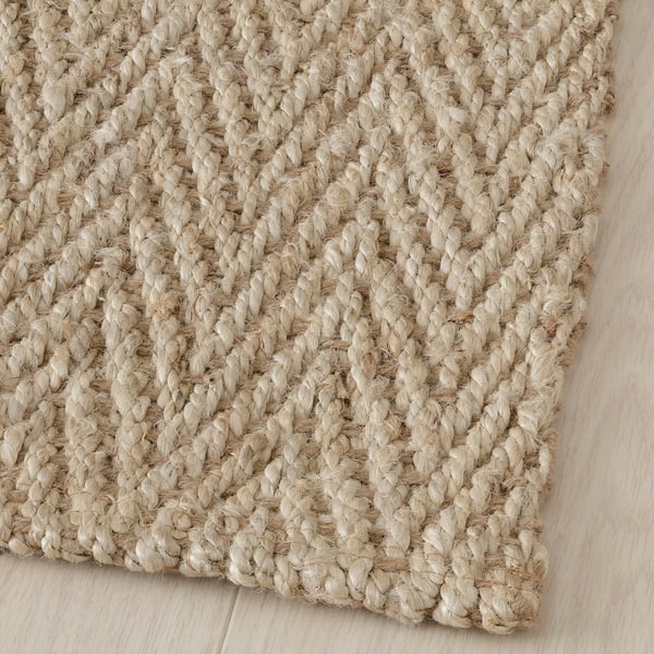 TÅGBILJETT Rug, flatwoven, natural/beige, 7 ' 10 "x9 ' 10 "