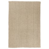 TÅGBILJETT Rug, flatwoven, natural/beige, 5 ' 3 "x7 ' 7 "