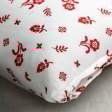 TÅGSÄCKMAL Cushion cover, white/floral pattern, 20x20 "