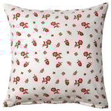 TÅGSÄCKMAL Cushion cover, white/floral pattern, 20x20 "