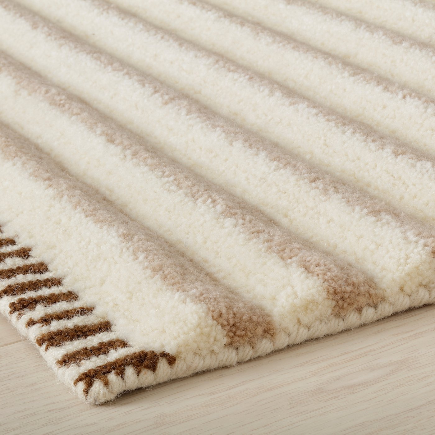 Rug, high pile, white/beige 5