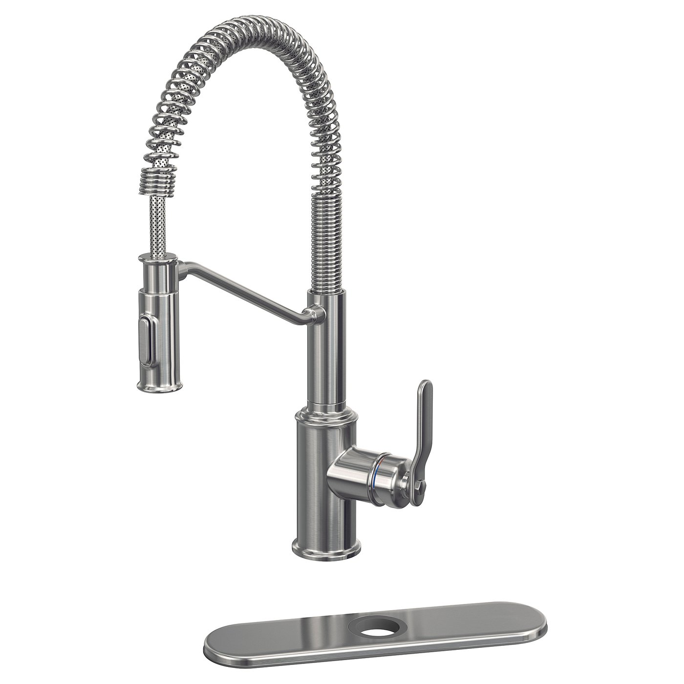 Pull Down Kitchen Faucet With Spray, Stainless Steel