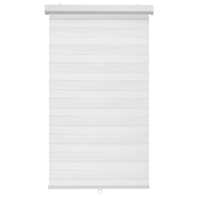 A TANDLUNDFLY white double roller blind with a sleek design, made of polyester and aluminium. It offers adjustable light control.