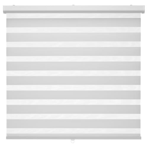 TANDLUNDFLY dual roller blind, sheer to private, cordless, white.