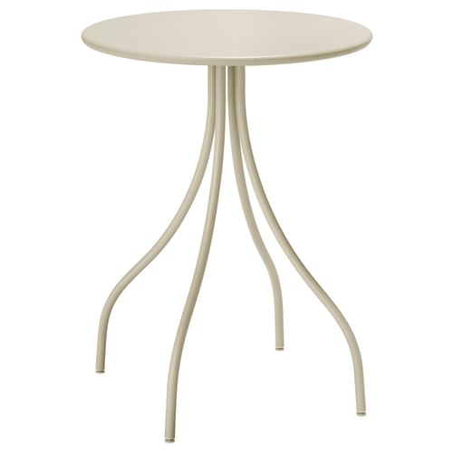 TÅNEBRO Side table - indoor/outdoor/light grey-beige 18 1/8 "