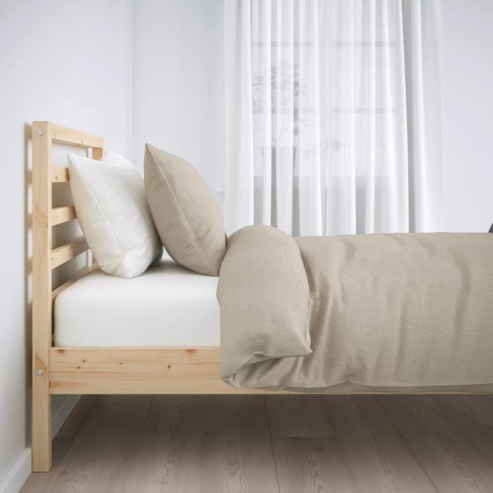 TARVA Bed frame, pine/Luröy, Twin IKEA