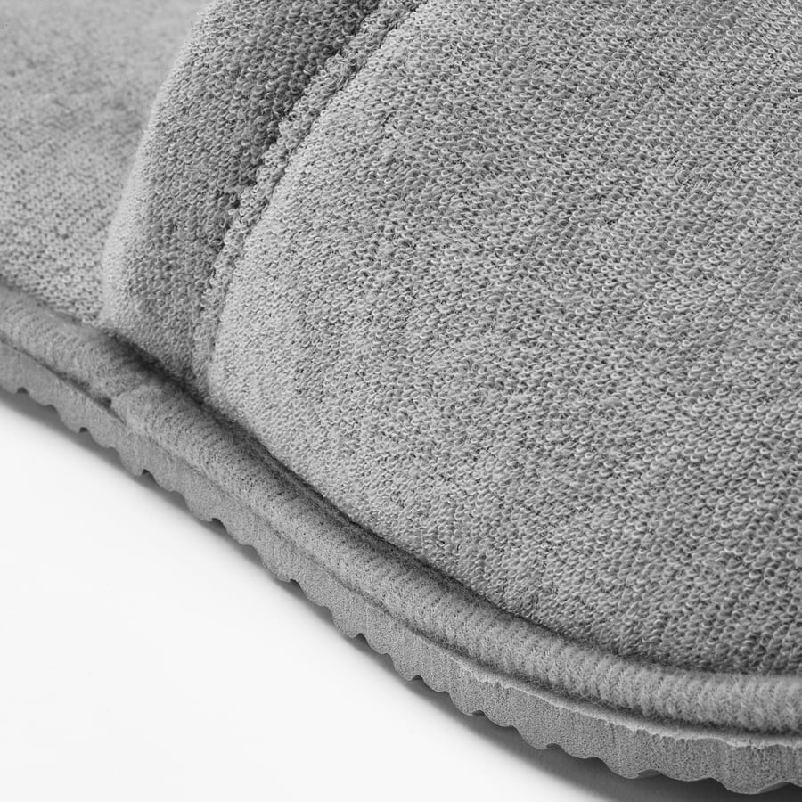 TÅSJÖN slippers, gray, S/M IKEA
