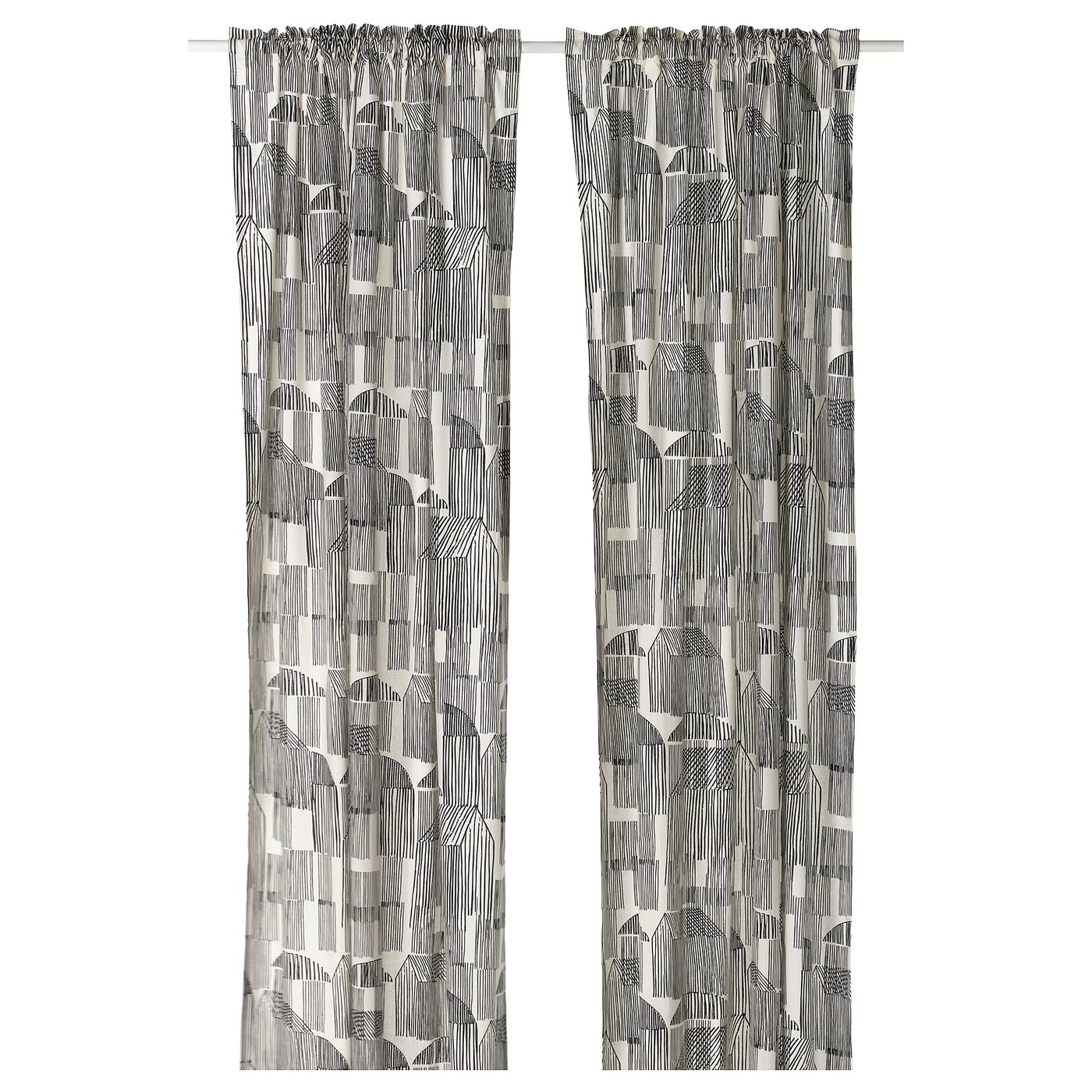 IKEAマルチカラーブロックパターンカーテン Printed Curtains - Patterned Curtains for Your Home - IKEA