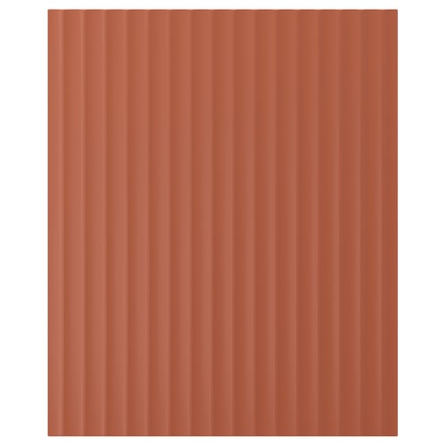 TERRSJÖ Cover panel, red-brown wave pattern, 25x30 "