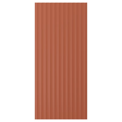 TERRSJÖ Door, red-brown wave pattern, 18x40 "