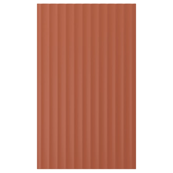 TERRSJÖ Door, red-brown wave pattern, 18x30 "