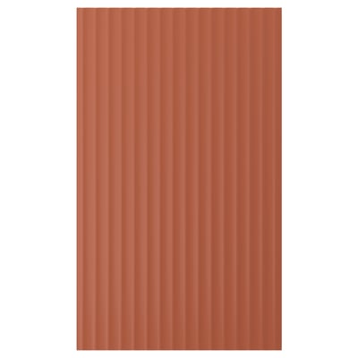 TERRSJÖ Door, red-brown wave pattern, 24x40 "
