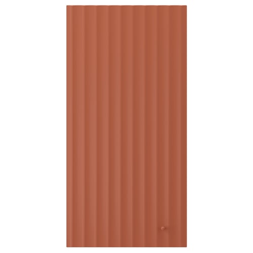 TERRSJÖ Door, red-brown wave pattern, 15x30 "
