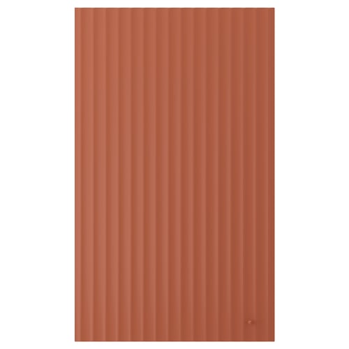 TERRSJÖ Door, red-brown wave pattern, 24x40 "