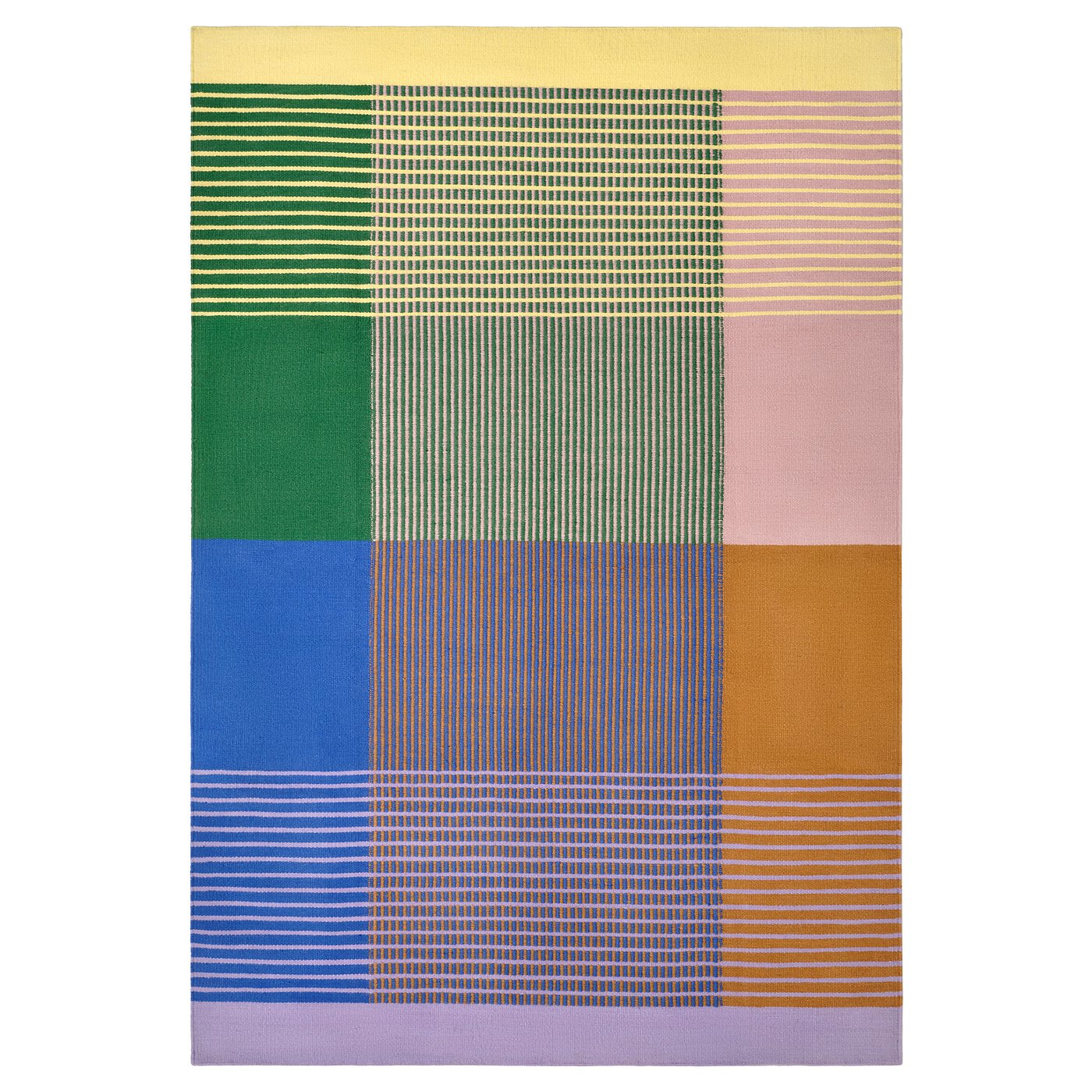 TESAMMANS rug, flatwoven, multicolor, 5'1"x7'3" - IKEA