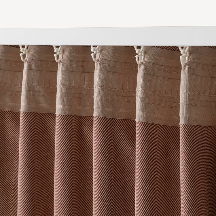 TIBAST room darkening curtains, 1 pair, dark red, 57x98" IKEA