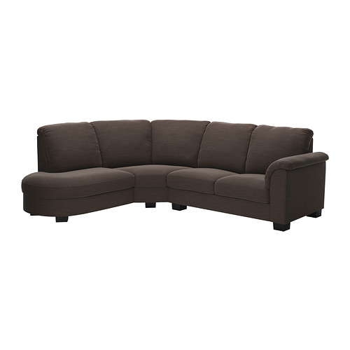 TIDAFORS Sectional, 3seat Hensta dark brown IKEA
