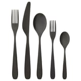 TILLAGD 20-piece flatware set, black
