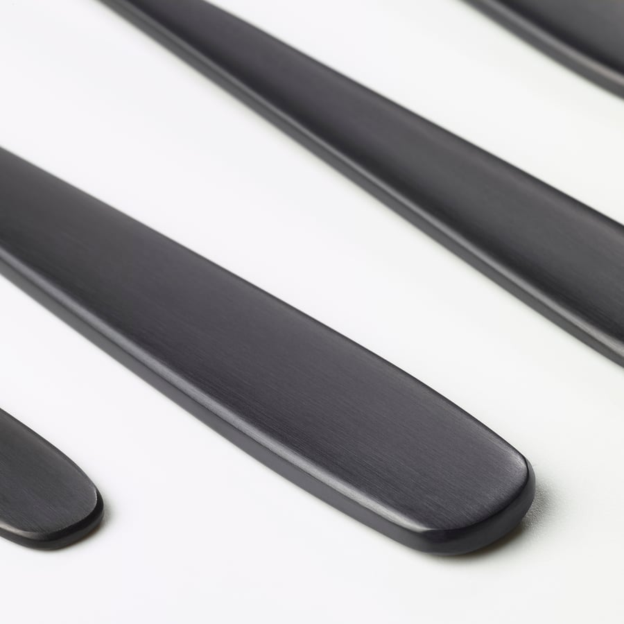 TILLAGD 20piece flatware set, black IKEA