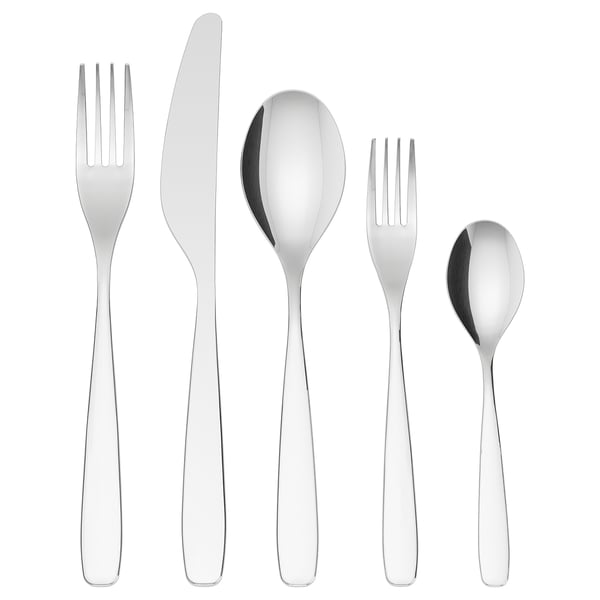 TILLAGD 20-piece flatware set, stainless steel
