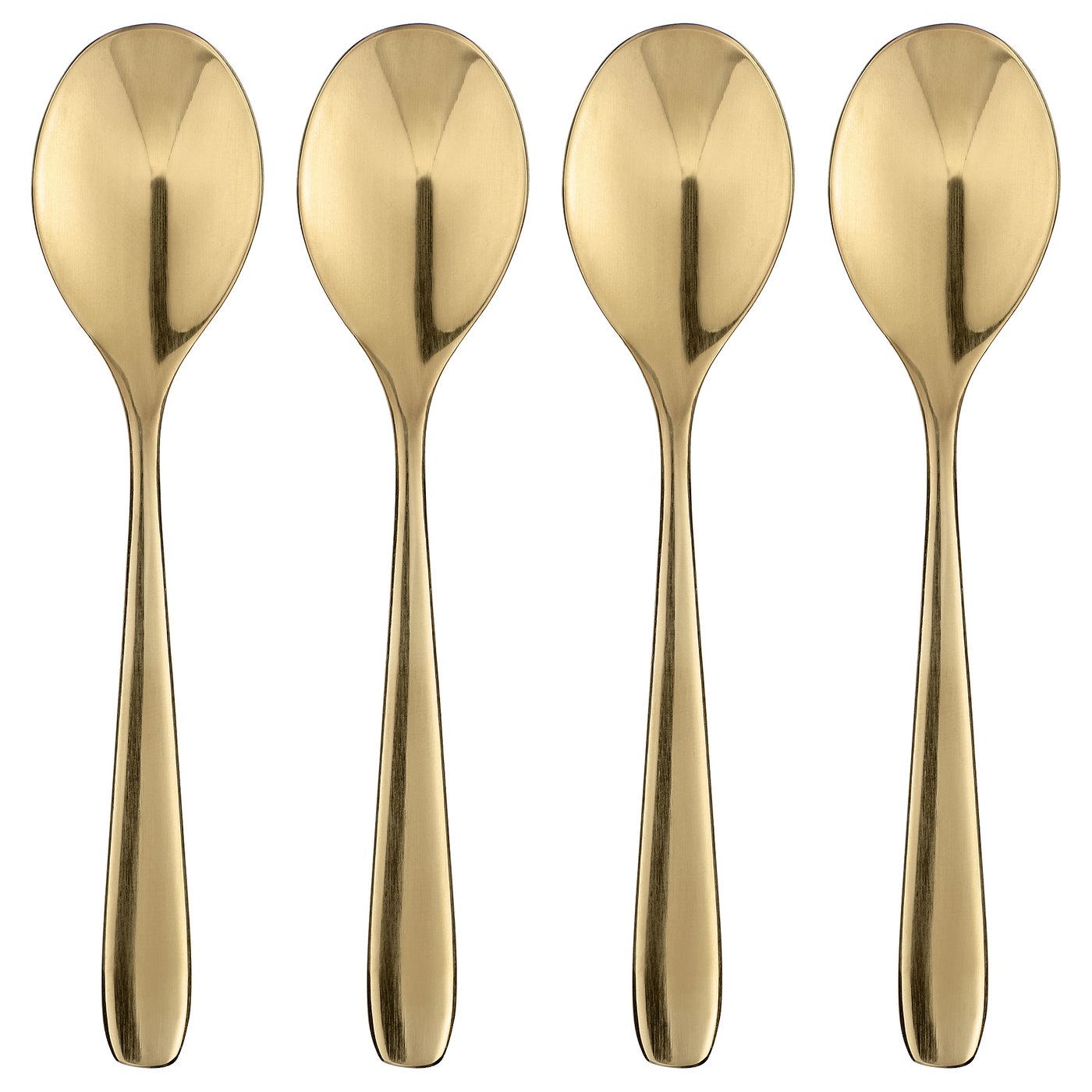 TILLAGD coffee spoon, brass color, 4 ¾