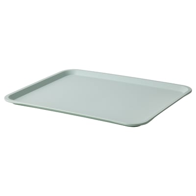 Non-Slip Silicone Surface Tray, Stackable Bar & Serving Tray, Large  Rectangle, Brushed Stainless and Black