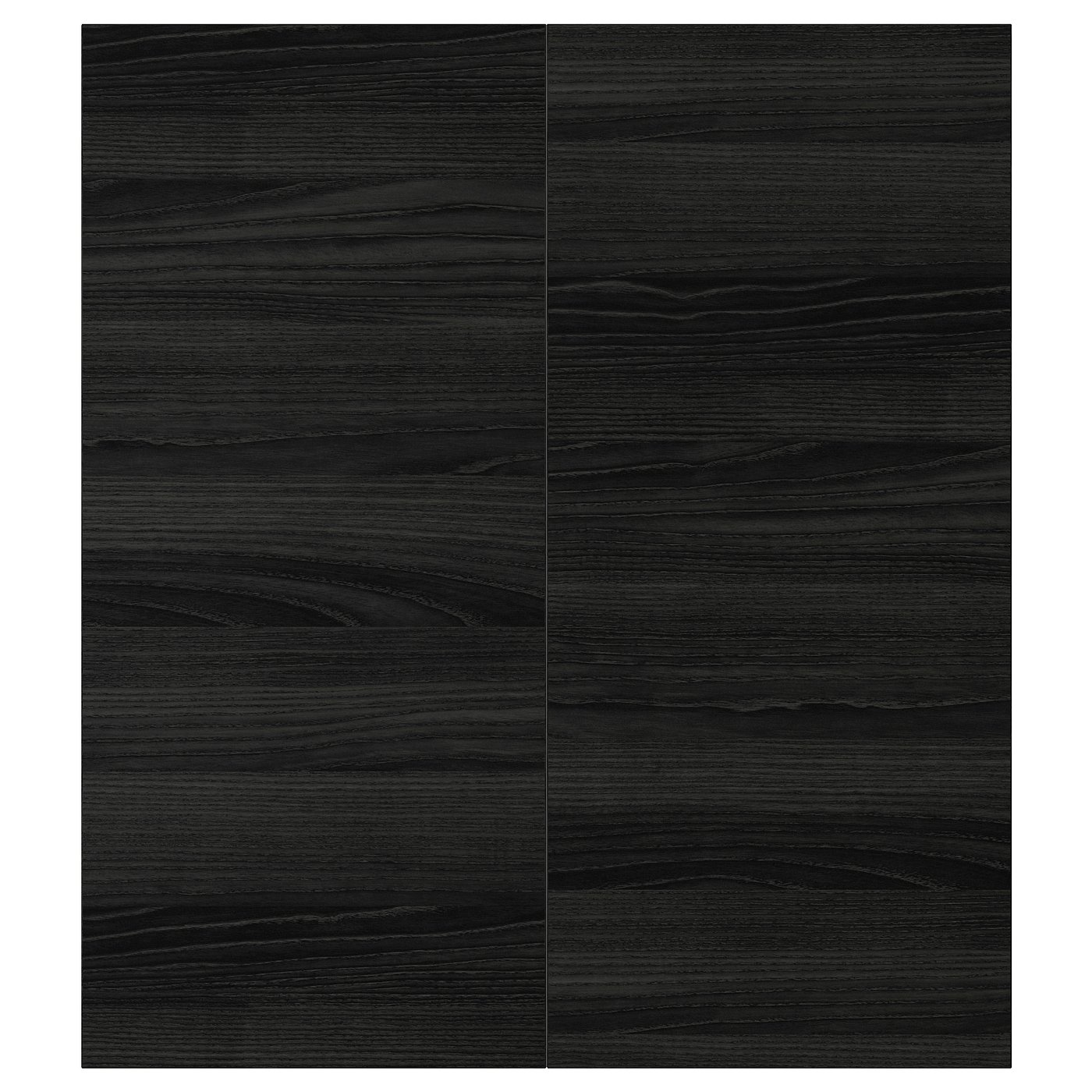 Tingsryd 2 P Door Corner Base Cabinet Set Wood Effect Black Ikea