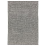 TIPHEDE Rug, flatwoven, black/natural, 5 ' 1 "x7 ' 3 "