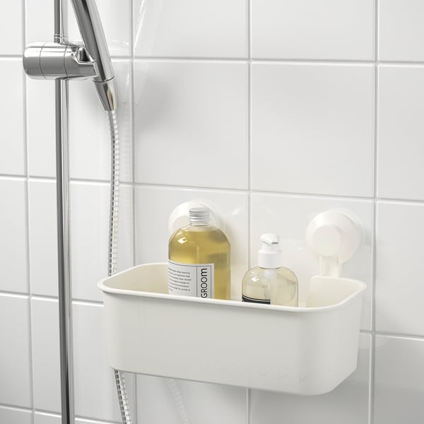 TISKEN Toilet roll holder with suction cup, white - IKEA