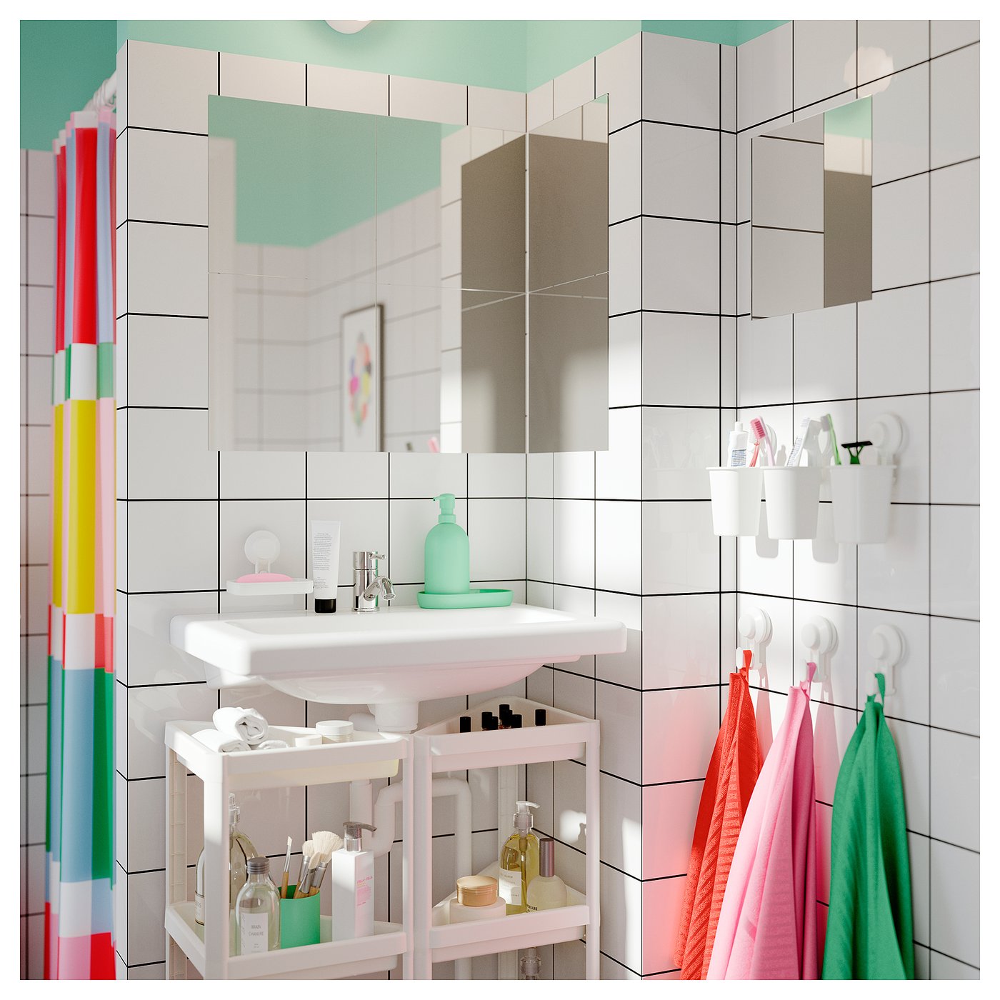 Hook with suction cup, white 4