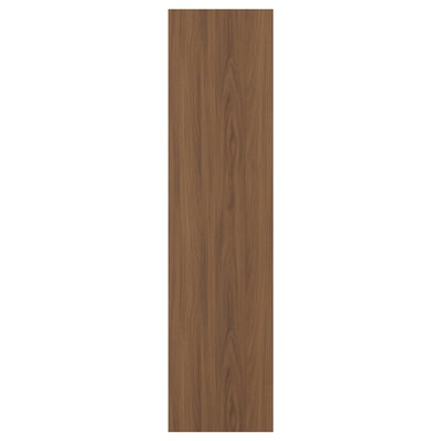 Wooden TISTORP panel with walnut finish and vertical grain.