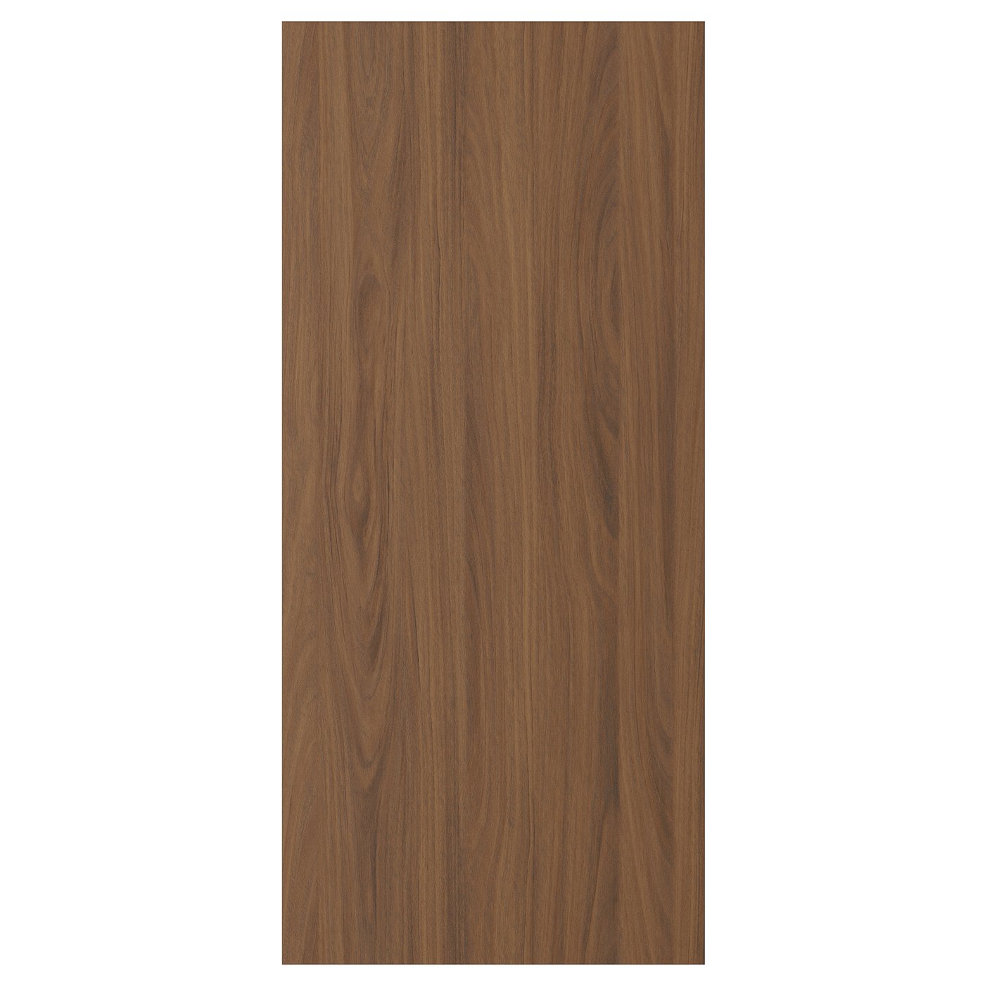 TISTORP door, brown walnut effect, 18x40