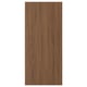 TISTORP Door, brown walnut effect, 18x40 "