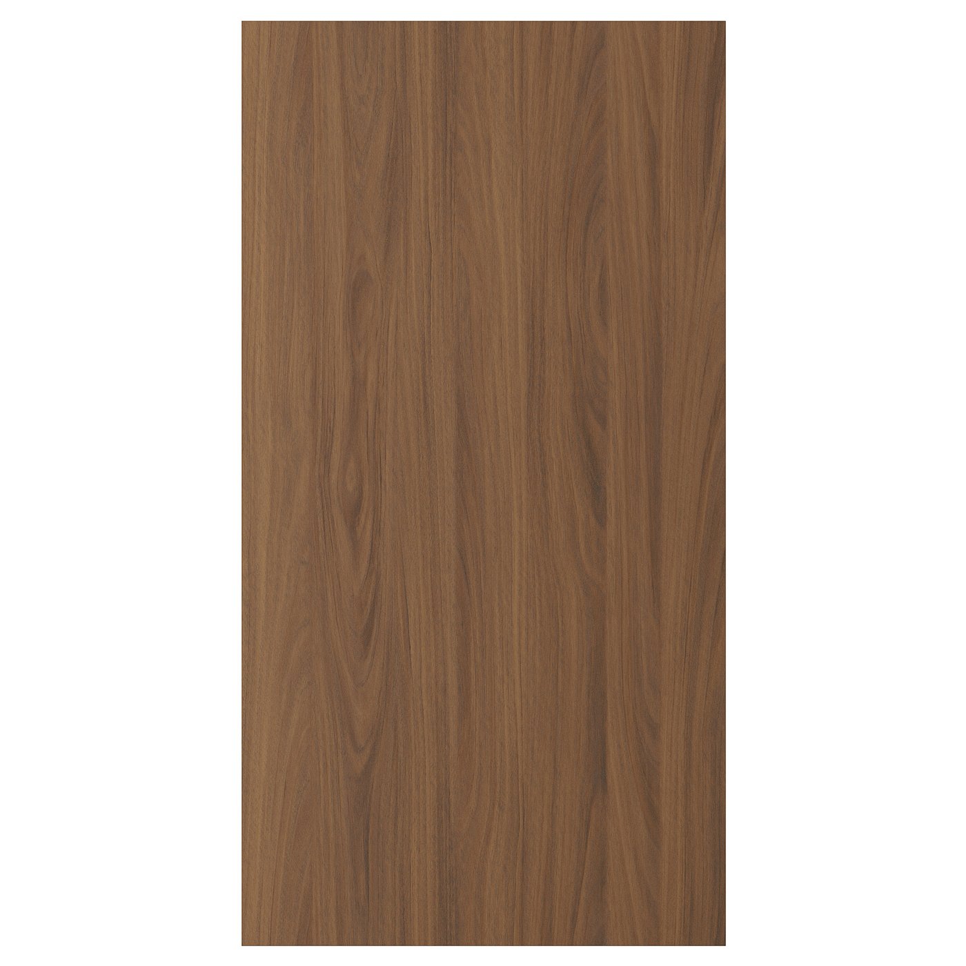 TISTORP door, brown walnut effect, 21x40