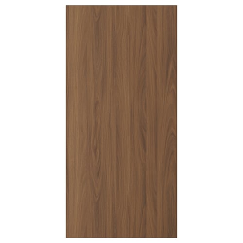 A TISTORP rectangular drawer or cabinet door in a smooth walnut finish. It is rectangular and has a wooden grain pattern.
