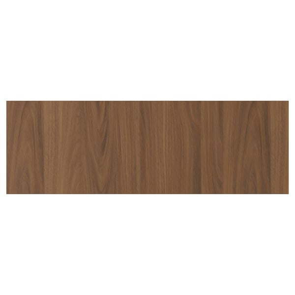 TISTORP Drawer front, brown walnut effect, 30x10 "