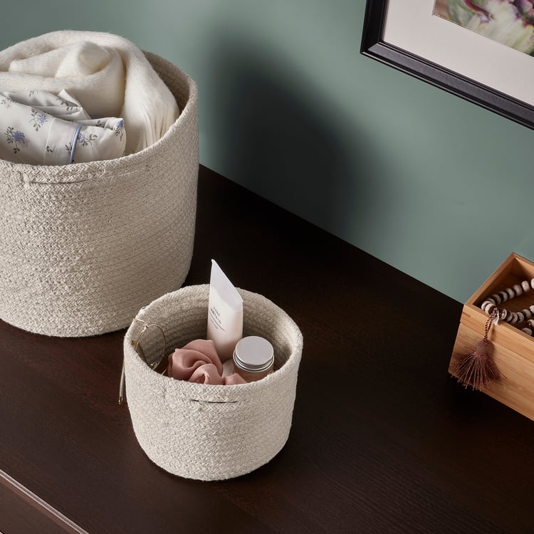 TJABBIG basket, natural, 6x5" IKEA