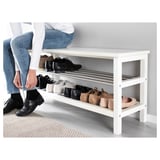 TJUSIG Bench with shoe storage, white, 42 1/2x13 3/8x19 5/8 "