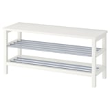 TJUSIG Bench with shoe storage, white, 42 1/2x13 3/8x19 5/8 "