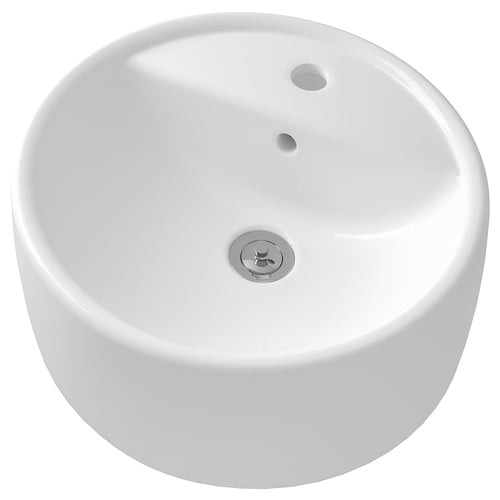 TÖRNVIKEN Countertop sink - white 17 3/4 "