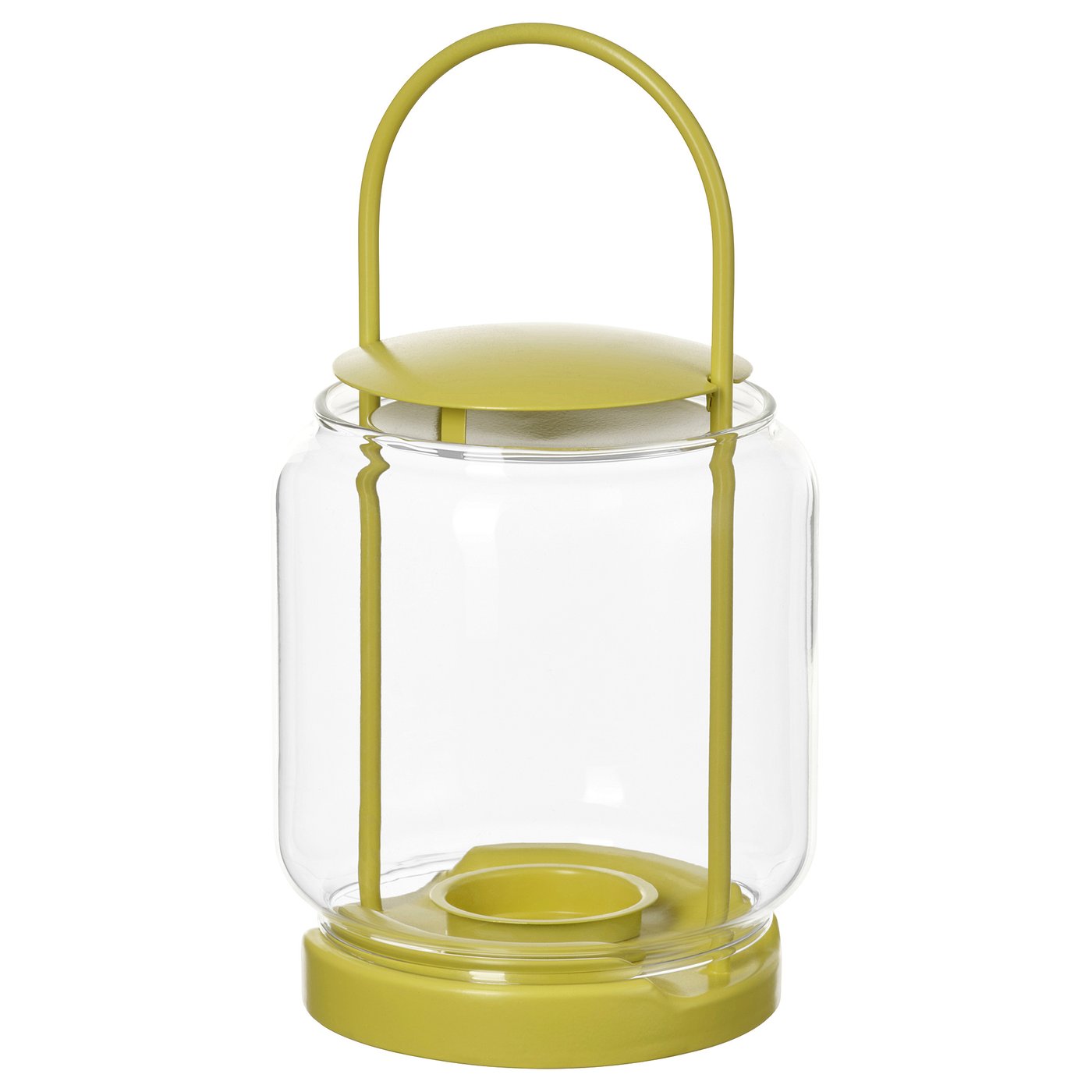Lantern F/Tealight, Indoor/Outdoor, Yellow